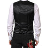 Dolce & Gabbana Black Wool Waistcoat Dress Formal Vest