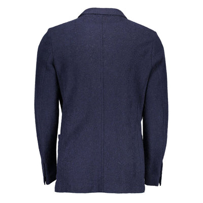 Gant Blu Wool Men Jacket