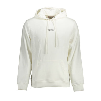 Guess Jeans White Organic Cotton Men's Hoodie