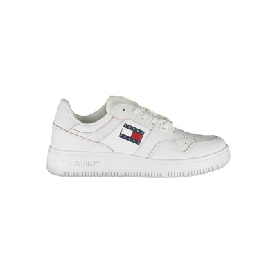 Tommy Hilfiger – Weiße Polyester-Sneaker
