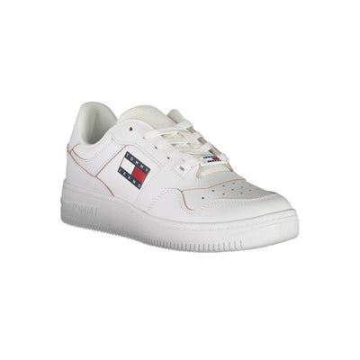 Tommy Hilfiger – Weiße Polyester-Sneaker