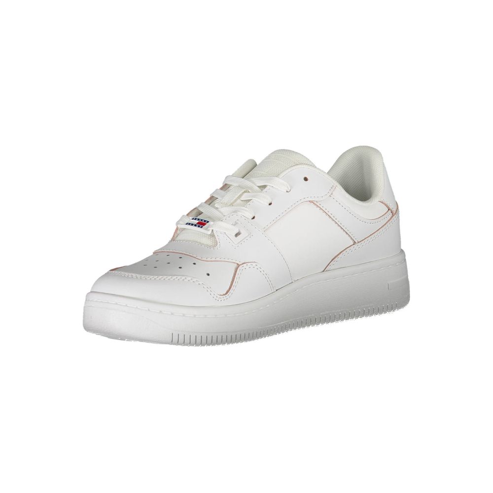 Tommy Hilfiger – Weiße Polyester-Sneaker