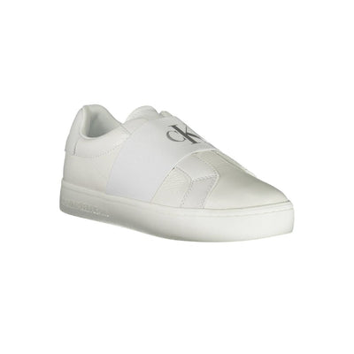 Calvin Klein – Weißer Polyester-Sneaker