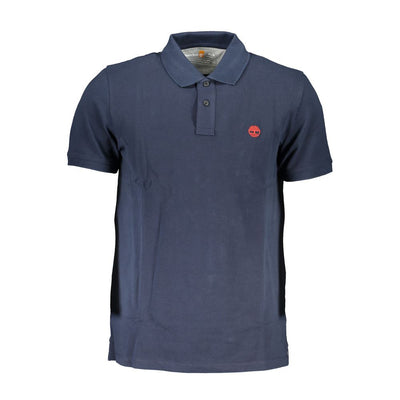 Timberland Blue Organic Cotton Men Polo Shirt