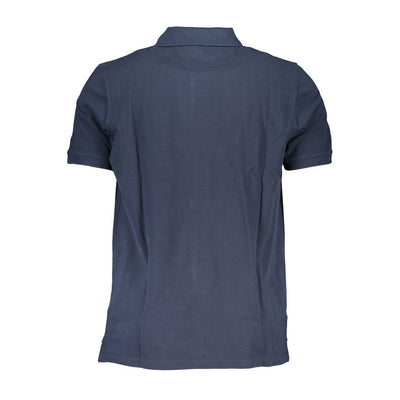 Timberland Blue Organic Cotton Men Polo Shirt