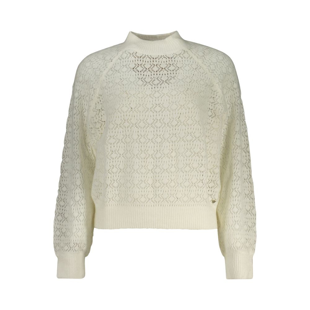 Guess Jeans Bianco Wool Women Sweater