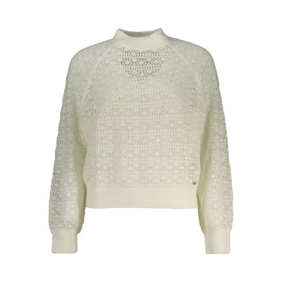 Guess Jeans Bianco Wool Women Sweater