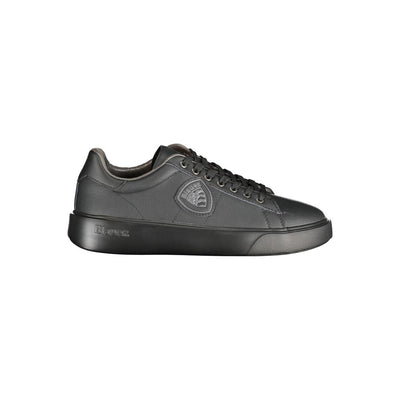 Blauer Black Polyurethane Men Sneaker