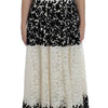 Dolce & Gabbana Floral Lace Ricamo Long Ball Maxi Dress