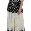 Dolce & Gabbana Floral Lace Ricamo Long Ball Maxi Dress