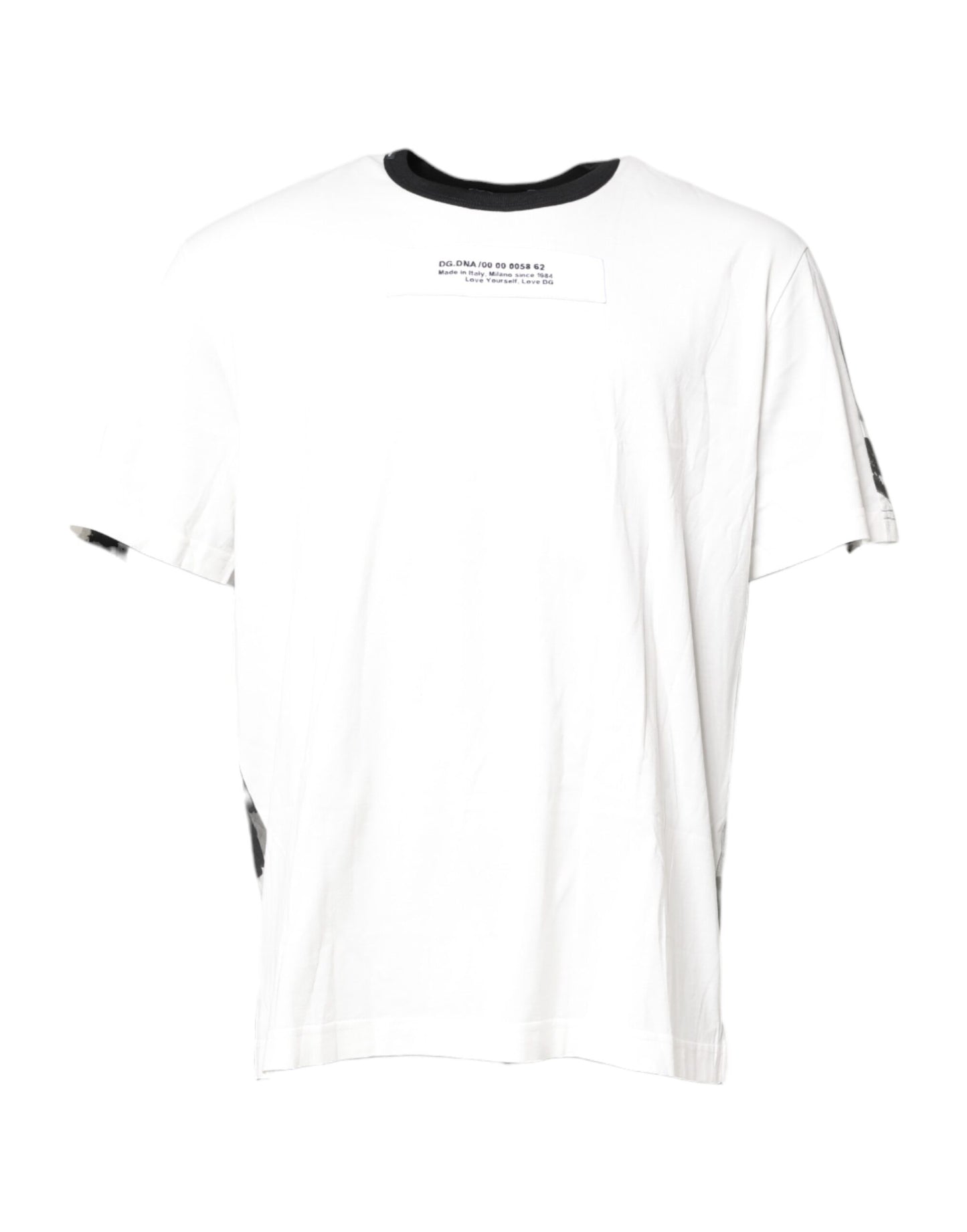 Dolce &amp; Gabbana Mehrfarbiges Camouflage-T-Shirt mit Rundhalsausschnitt