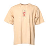 Dolce & Gabbana Beige Cotton Logo Print Crew Neck T-shirt