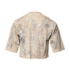 Dolce & Gabbana Beige Tie Dye DG Embroidery Cropped T-shirt