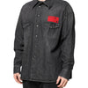 Dolce & Gabbana Gray Long Sleeves Button Down Denim Shirt