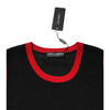 Dolce & Gabbana Black Cotton Slim Fit Round Neck T-shirt