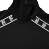 Dolce & Gabbana Black Cotton DG Print Turtleneck T-shirt