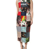 Dolce & Gabbana Multicolor Patchwork Sleeveless Sheath Dress