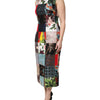 Dolce & Gabbana Multicolor Patchwork Sleeveless Sheath Dress