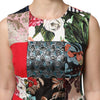Dolce & Gabbana Multicolor Patchwork Sleeveless Sheath Dress