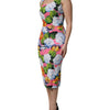 Dolce & Gabbana Multicolor Floral Sleeveless Sheath Dress