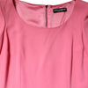 Dolce & Gabbana Pink Viscose Short Sleeve Sheath Midi Dress