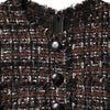 Dolce & Gabbana Brown Tweed Short Sleeves A-line Mini Dress