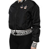 Dolce & Gabbana Black Nylon #DGFamily Full Zip Bomber Jacket