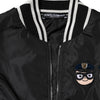 Dolce & Gabbana Black Nylon #DGFamily Full Zip Bomber Jacket
