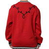 Dolce & Gabbana Red Cotton Queen Sequined Pullover Sweater