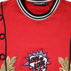 Dolce & Gabbana Red Cotton Queen Sequined Pullover Sweater