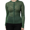 Dolce & Gabbana Green Polyester Long Sleeves Cardigan Sweater