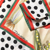 Dolce & Gabbana Multicolor Vegetables Silk Long Sleeves Top
