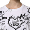 Dolce & Gabbana White Cotton DG BLESSED Printed T-shirt