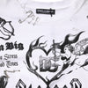 Dolce & Gabbana White Cotton DG BLESSED Printed T-shirt