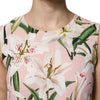 Dolce & Gabbana Multicolor Floral Print Round Neck Tank Top
