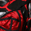 Dolce &amp; Gabbana – Kurzes Top aus Baumwolle mit Bustier-Detail in Rot und Schwarz