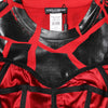 Dolce &amp; Gabbana – Kurzes Top aus Baumwolle mit Bustier-Detail in Rot und Schwarz
