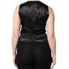 Dolce & Gabbana Black Striped Button Down Sleeveless Vest Top