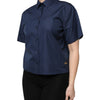 Dolce & Gabbana Blue Cotton Short Sleeves Button Down Top