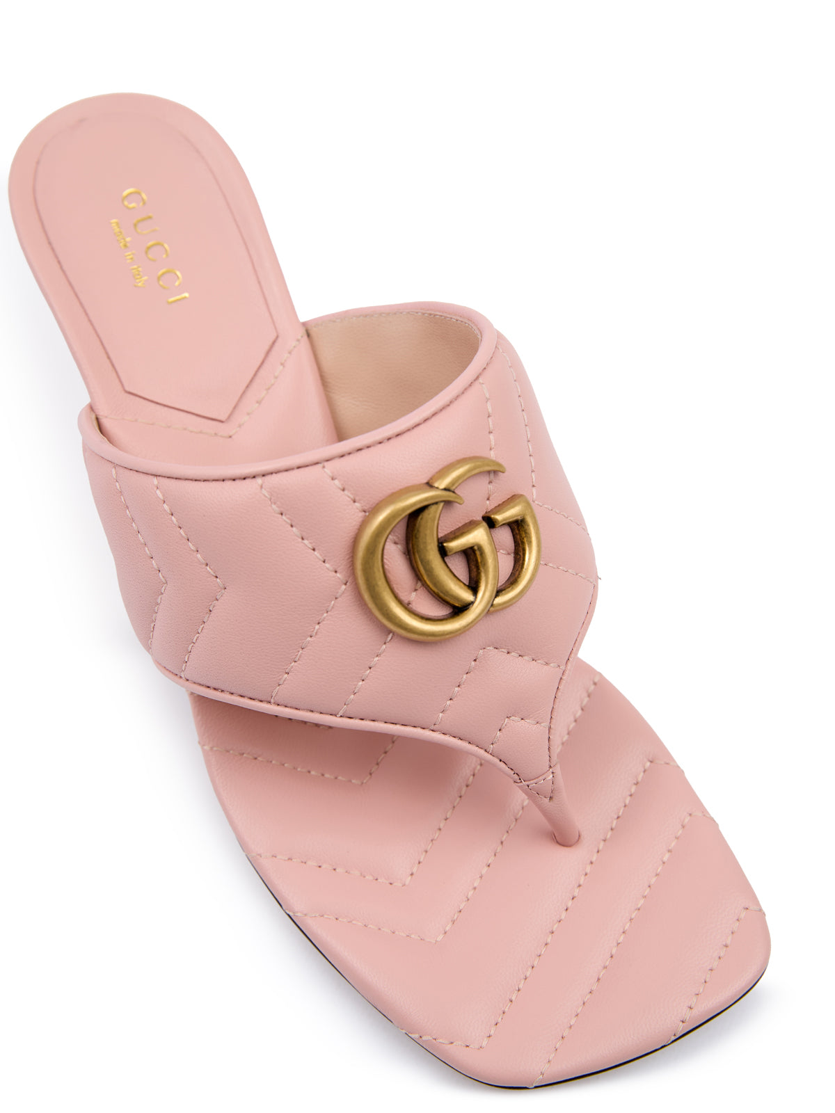 Gucci Mystic Pink Nappaledersandalen Charlotte