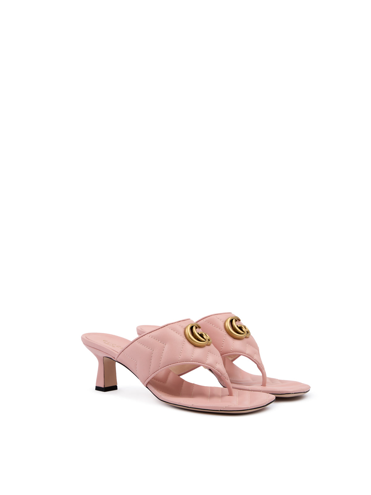 Gucci Mystic Pink Nappaledersandalen Charlotte