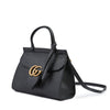 Gucci Black Leather GG Marmont Handbag