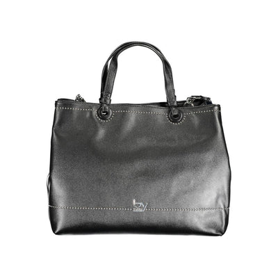 BYBLOS Black Polyurethane Women Handbag