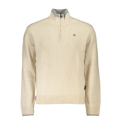 Napapijri Beige Tessuto Men Sweater