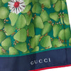Gucci Green Flower Printed Silk Shorts