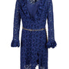 Gucci Blu Viscose and Cotton Mid Long Dress