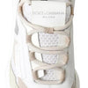 Dolce & Gabbana Sneakers White Beige Leather Sport DAYMASTER Shoes