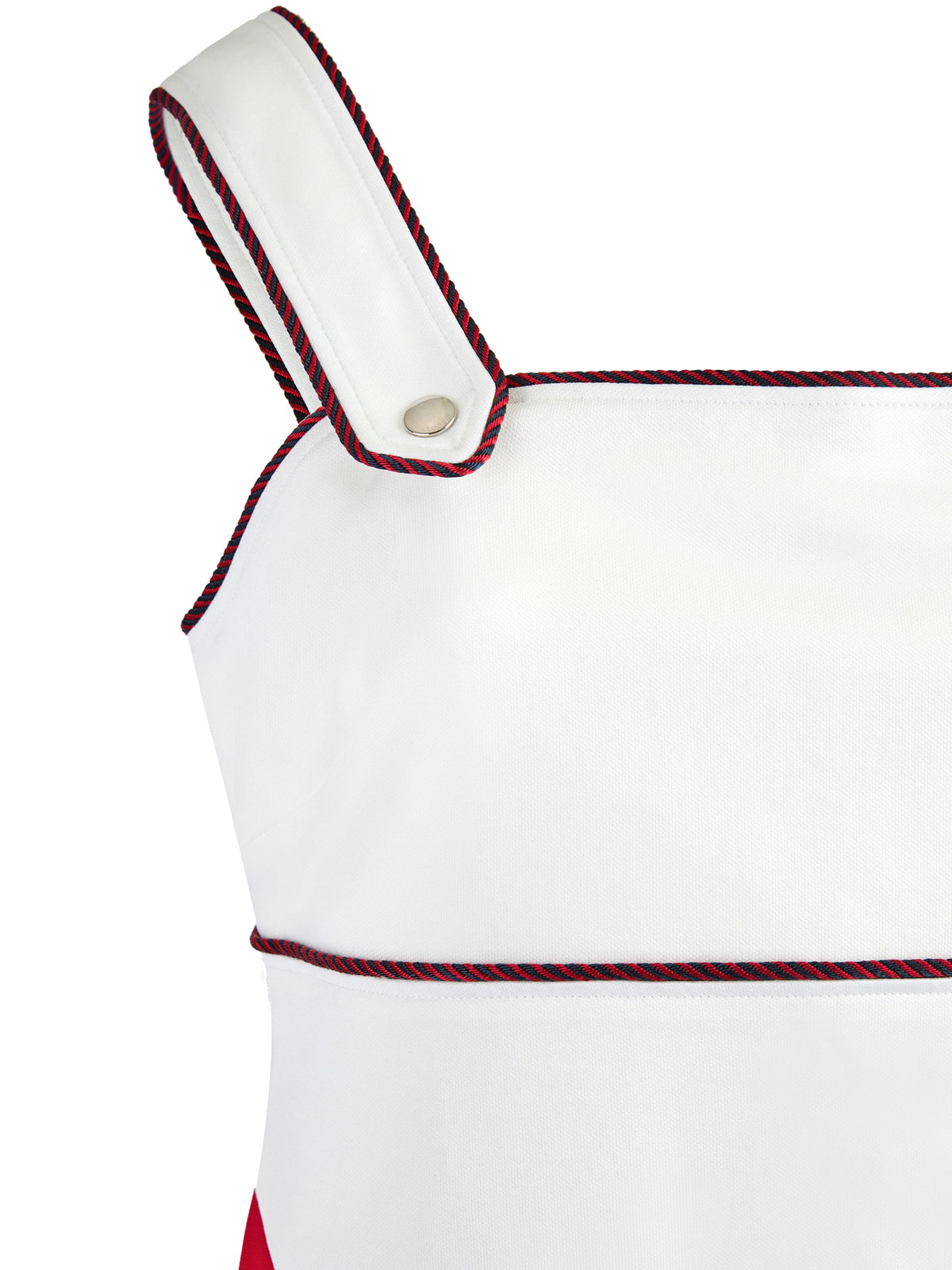 Kurzes Kleid aus weißem Polyester und Baumwolle von Gucci