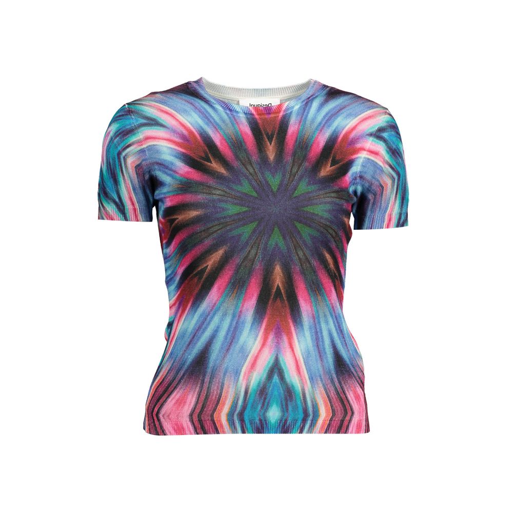 Desigual Blue Viscose Women's T-Shirt