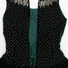 Dolce & Gabbana Green Velvet Crystal Long Maxi Dress